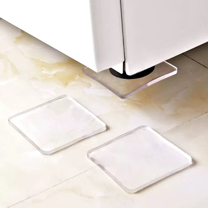 Jet Home Bathroom Mats - 4/12Pcs Anti Vibration Non-Slip Mat Washing