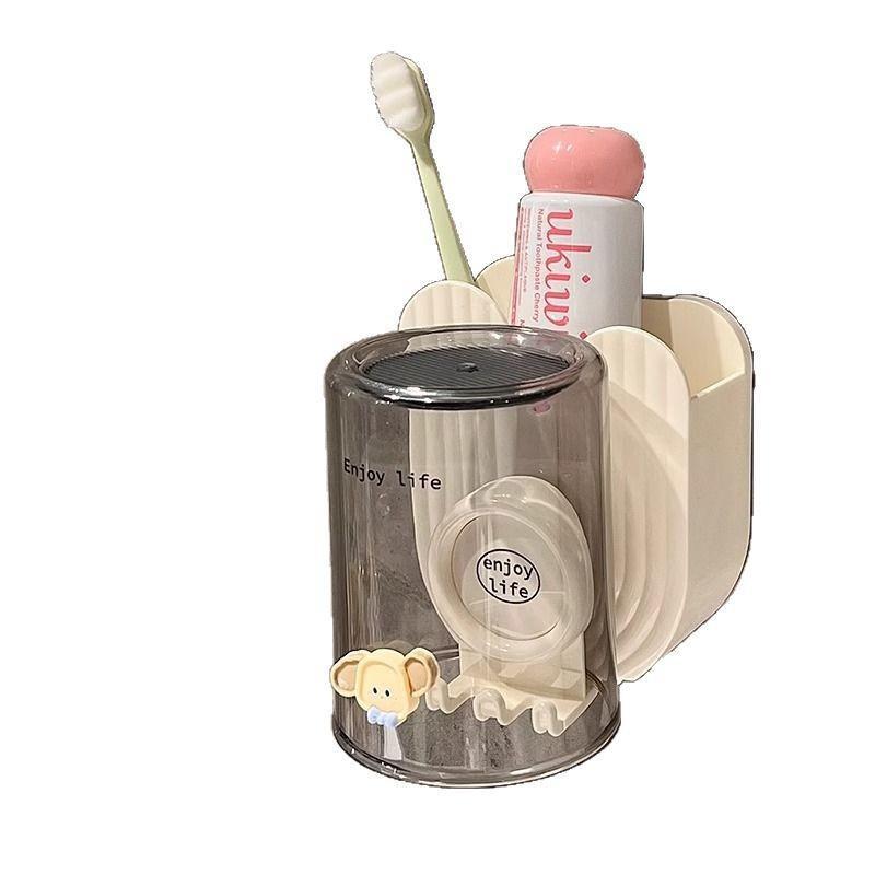Toothbrush Holder Set - Household Bathroom Toothpaste Toothbrush Storage Rack