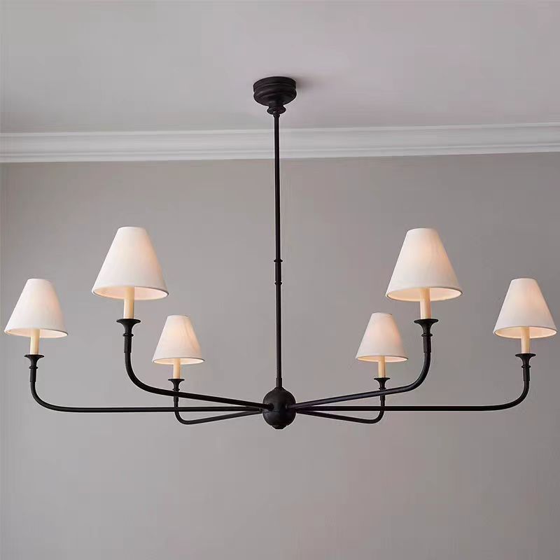 Home Bathroom Lighting Design - Visual Comfort Piaf Chandelier Retro Led