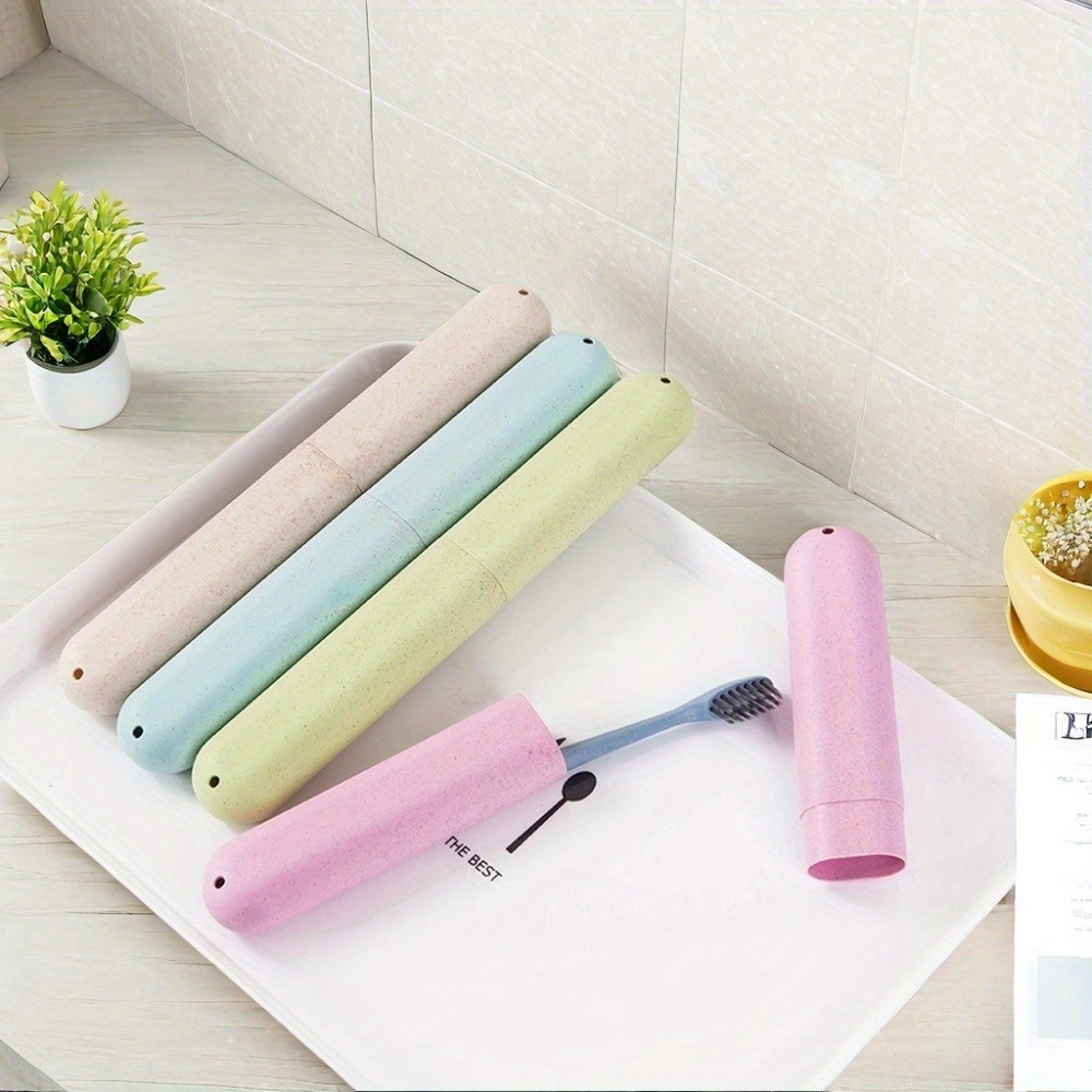 Toothbrush Holder Set - 2 Pcs/Set Lightweight and Portable Travel