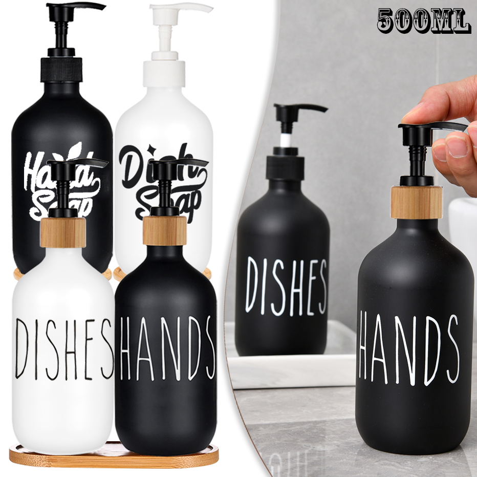 Home Bathroom Soap Dispenser - 500ml Dish Soap Bottle Dispenser Refillable
