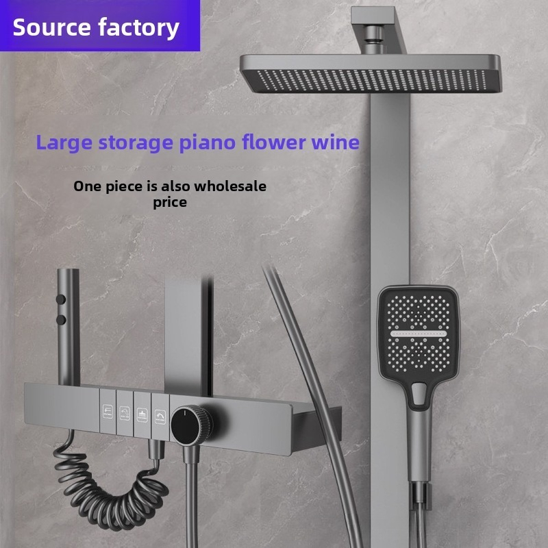 Home And Bathroom - Digital Shower Head Set Pressure Boost