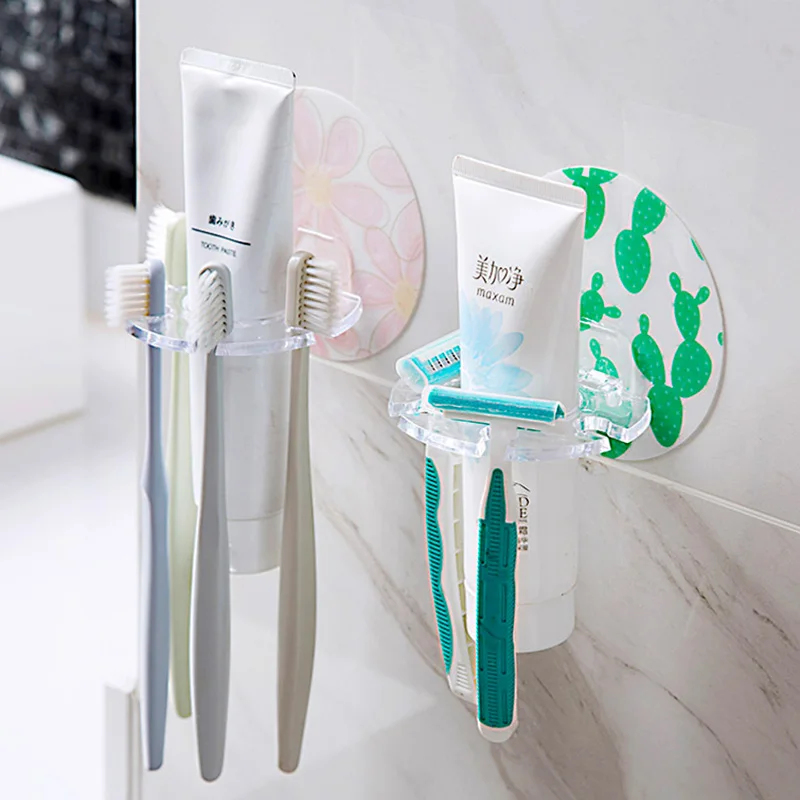 Toothbrush Holder Set - 1/3pcs Self Adhesive Toothbrush Holder Wall