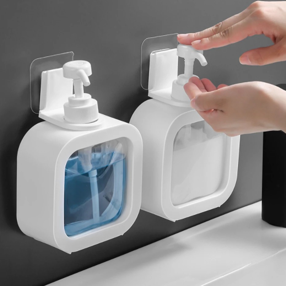 Home Bathroom Soap Dispenser - Transparent Soap Dispensers Shampoo Shower Gel