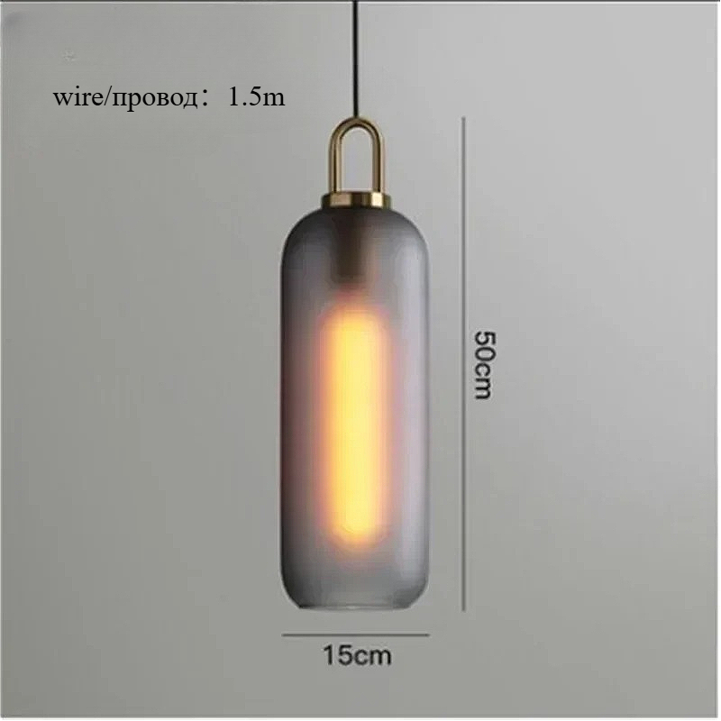 Nordic Glass Art Design Black  - огляд і ціна Home Bathroom Lighting Design