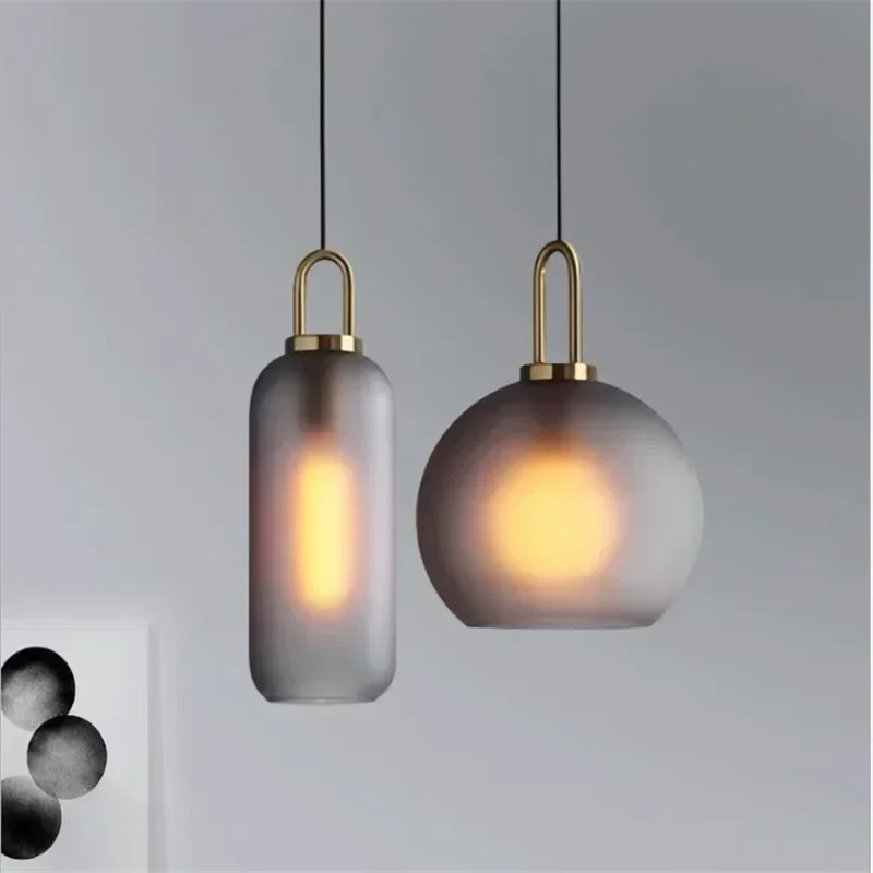 Nordic Glass Art Design Black  - огляд і ціна Home Bathroom Lighting Design