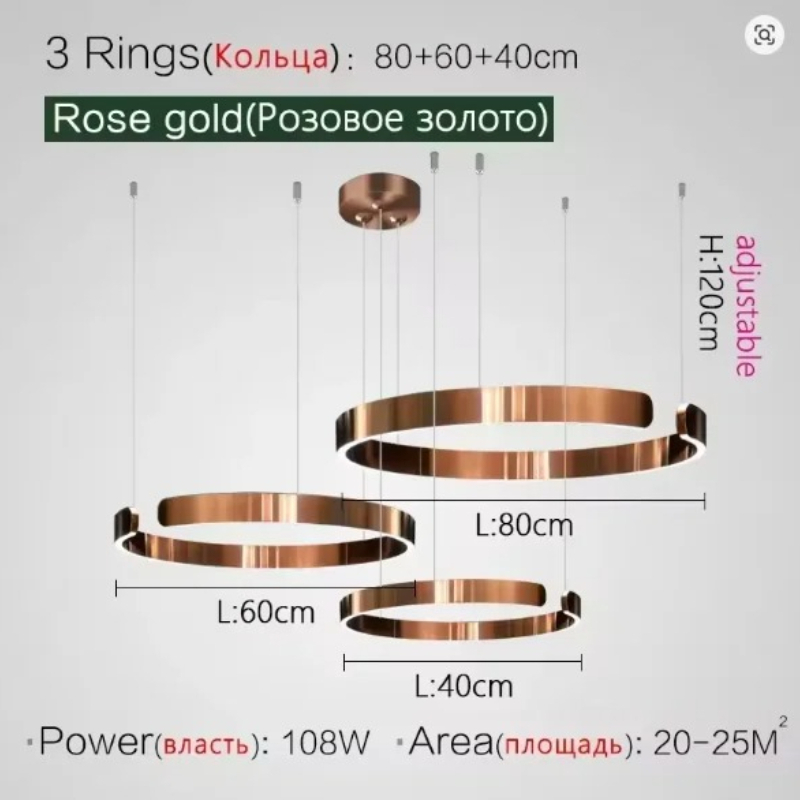 Luxury Design Circle LED Penda - огляд і ціна Home Bathroom Lighting Design
