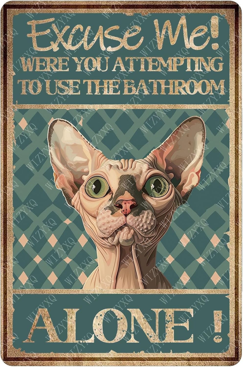 Metal Signs Excuse Me Alone Ha - огляд і ціна Home Alone Bathroom