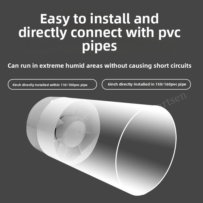 4/6 Inch Inline Duct Fan Air V - огляд і ціна Home Bathroom Ventilation