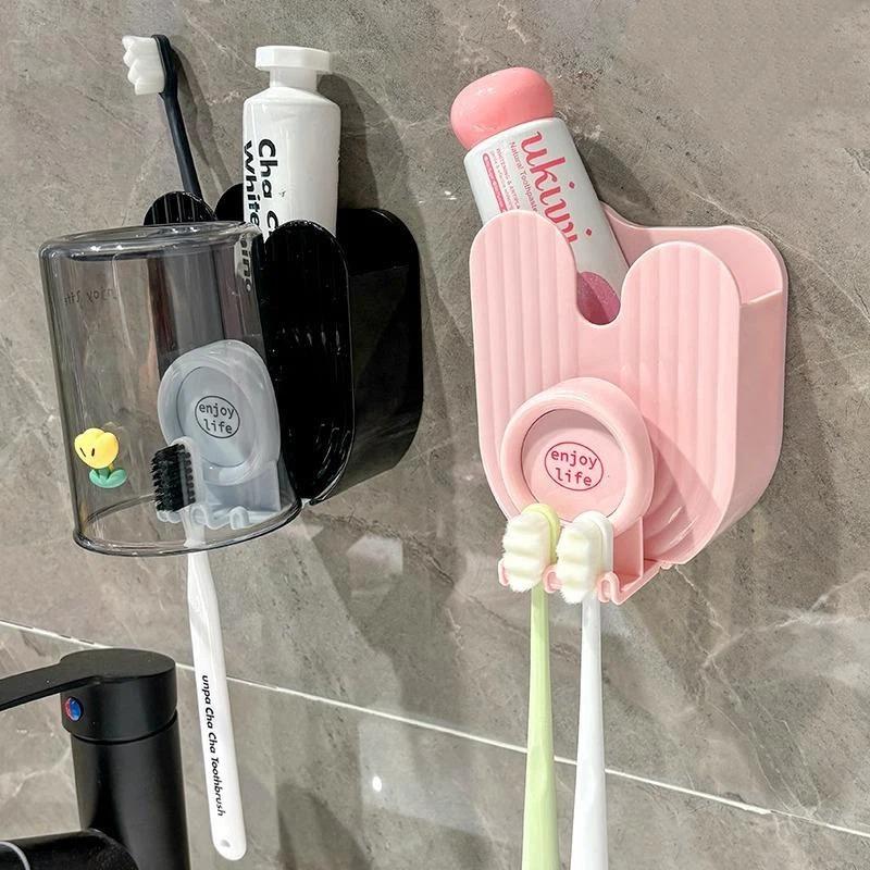 Household Bathroom Toothpaste  - огляд і ціна Toothbrush Holder Set