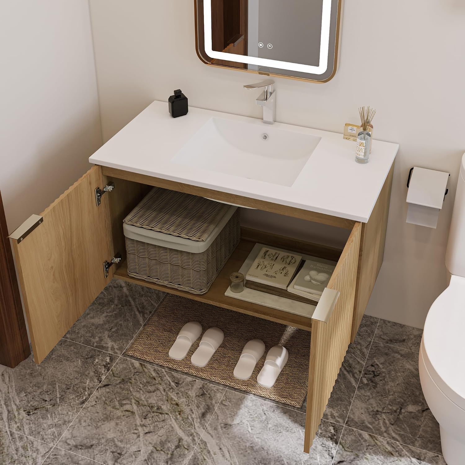 Modern Floating Bathroom Vanit - огляд і ціна Home And Bathroom