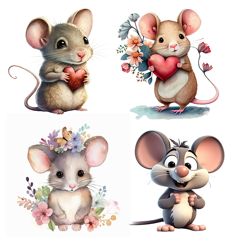 C228# Cute Mouse Wall Sticker  - огляд і ціна Home Bathroom Wall Tiles