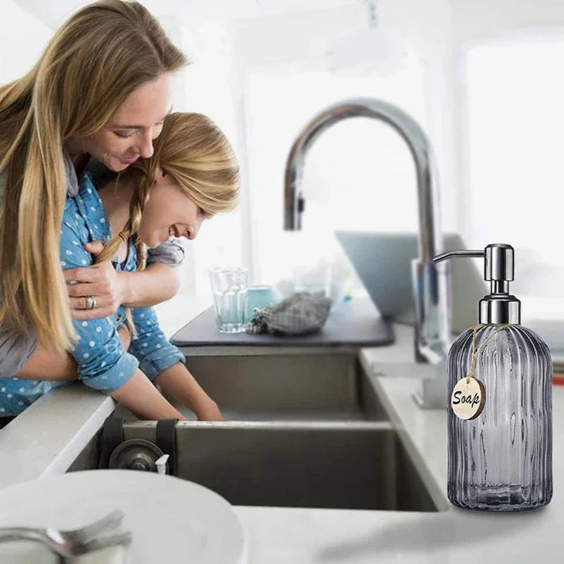 Soap Dispenser Bathroom Clear  - огляд і ціна Home Bathroom Soap Dispenser