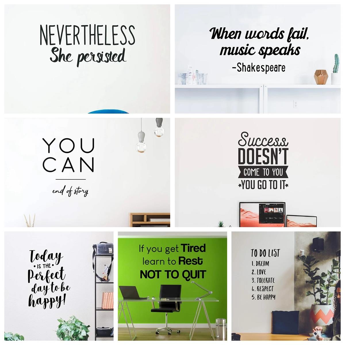 1pc Quotes Wall Sticker Self-a - огляд і ціна Home Bathroom Wall Tiles