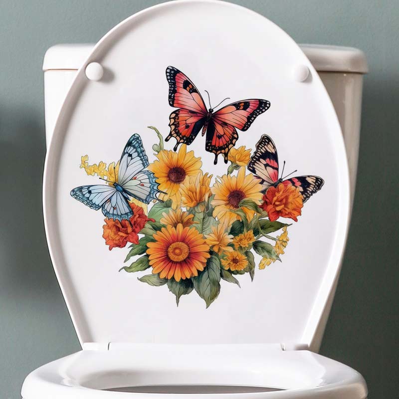 Rural Style Flower Watercolor  - огляд і ціна Home Bathroom Wall Tiles