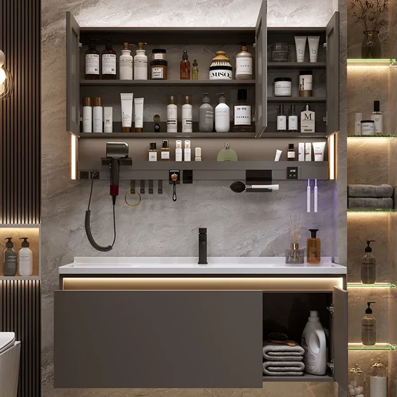 c13-Modern Simple Bathroom Cab - огляд і ціна Home Bathroom Vanity Combo
