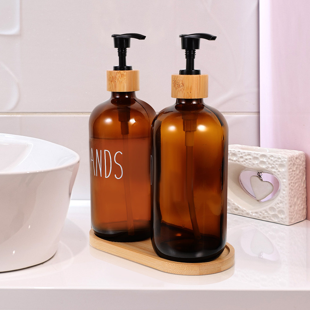 500Ml Refillable Glass Soap Di - огляд і ціна Home Bathroom Soap Dispenser