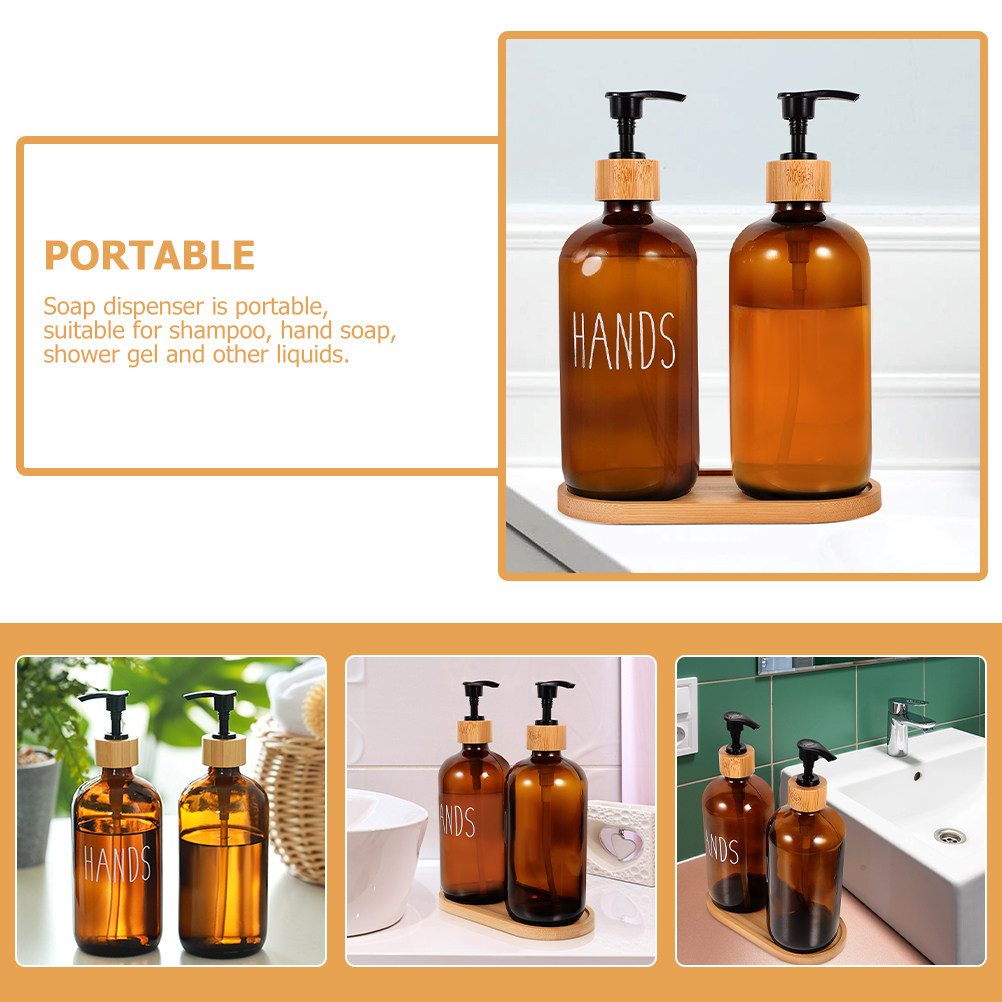 500Ml Refillable Glass Soap Di - огляд і ціна Home Bathroom Soap Dispenser