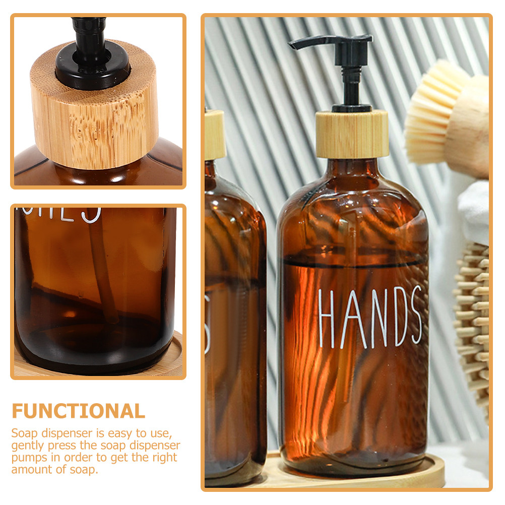 500Ml Refillable Glass Soap Di - огляд і ціна Home Bathroom Soap Dispenser