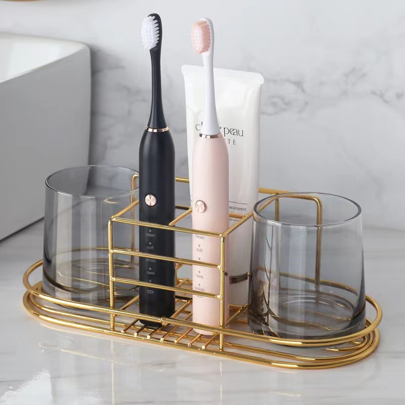 Gold Toothbrush Holder Shelf B - огляд і ціна Toothbrush Holder Set