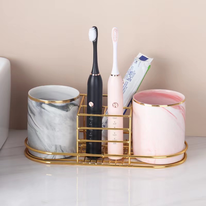 Gold Toothbrush Holder Shelf B - огляд і ціна Toothbrush Holder Set