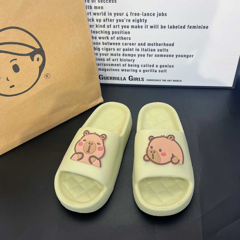 Women Slippers Cute Capybara H - огляд і ціна Home Bathroom Size