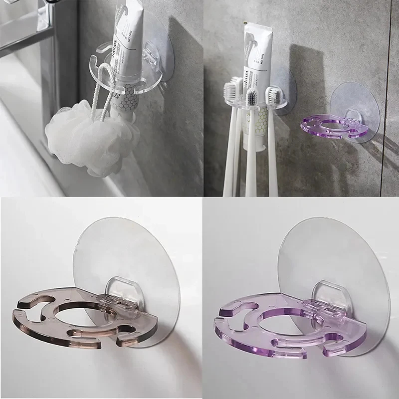 1/3pcs Self-adhesive Wall Moun - огляд і ціна Toothbrush Holder Set