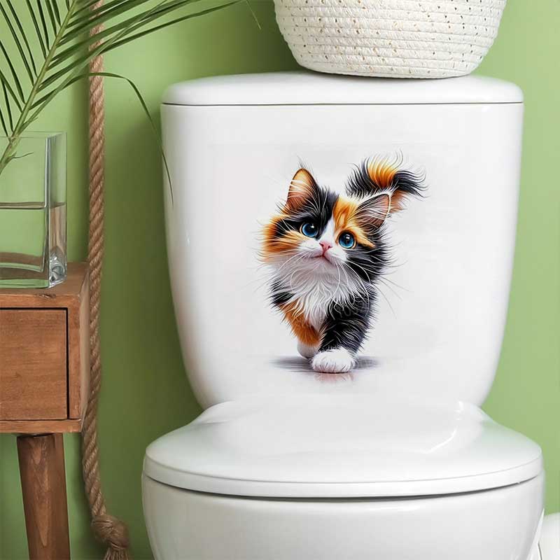 Cute Fox/Spotted Cat Toilet Co - огляд і ціна Home Bathroom Wall Tiles