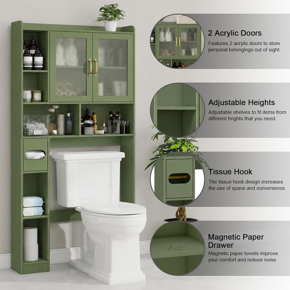 Space-Saving Acrylic Over-the- - огляд і ціна Home And Bathroom