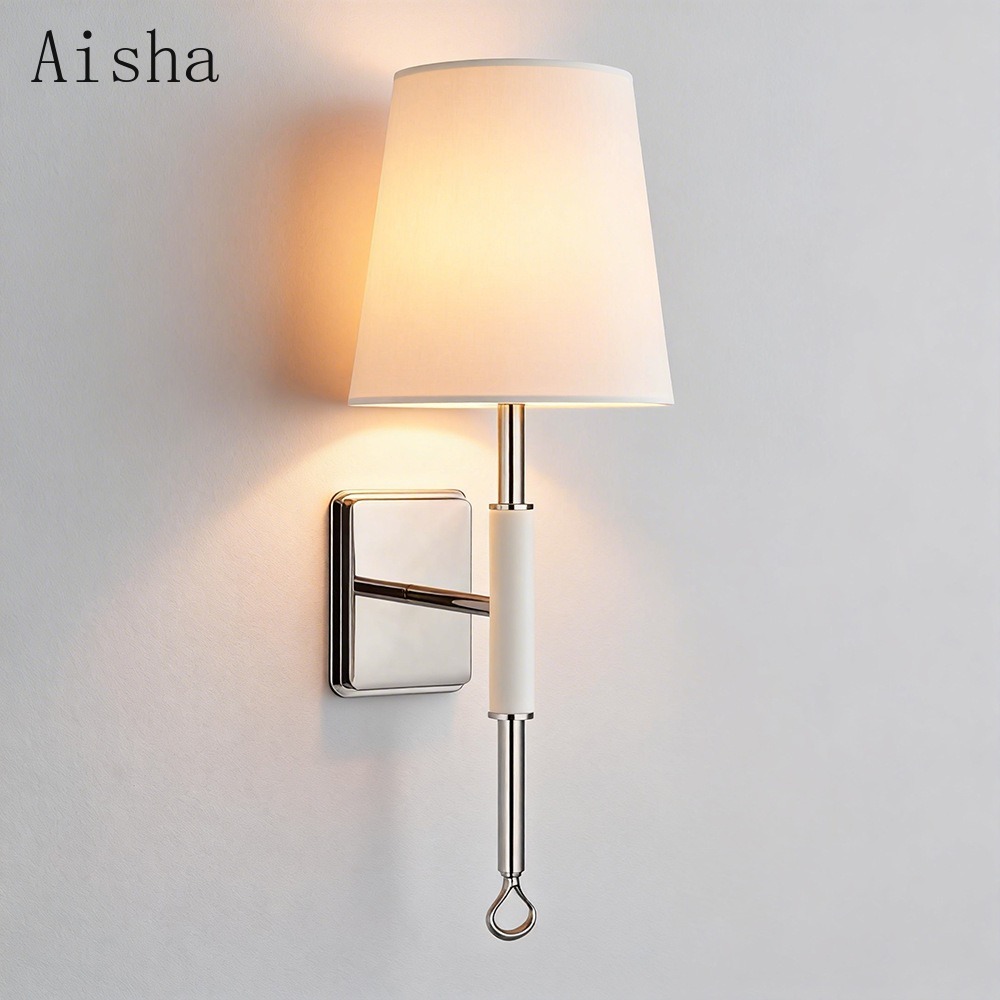 American Fabric Wall Lamp Retr - огляд і ціна Home Bathroom Lighting Design