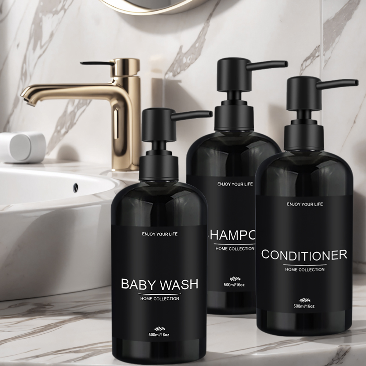 3pcs Bathroom Refillable Empty - огляд і ціна Home Bathroom Soap Dispenser