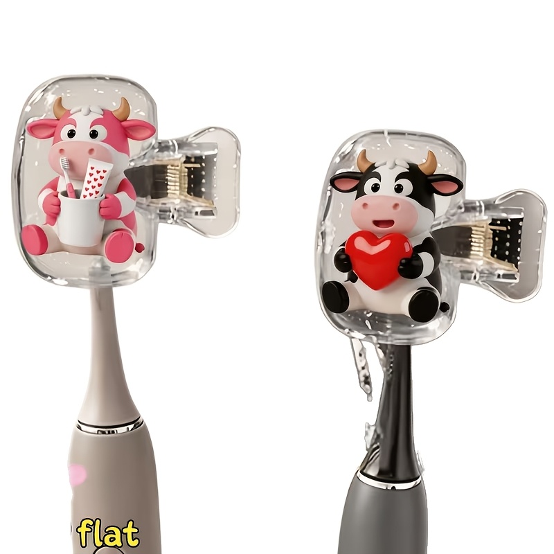 8/4-piece set of cute cow prin - огляд і ціна Toothbrush Holder Set